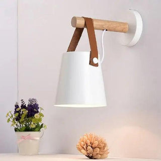 Vnitřní Nástěnná Lampa | Nordický Dřevěný LED Návrh