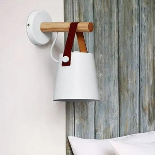 Vnitřní Nástěnná Lampa | Nordický Dřevěný LED Návrh
