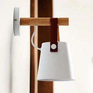 Vnitřní Nástěnná Lampa | Nordický Dřevěný LED Návrh