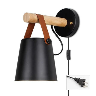 Vnitřní Nástěnná Lampa | Nordický Dřevěný LED Návrh