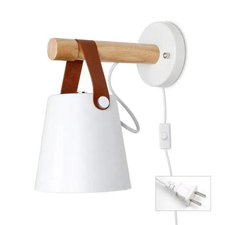 Vnitřní Nástěnná Lampa | Nordický Dřevěný LED Návrh