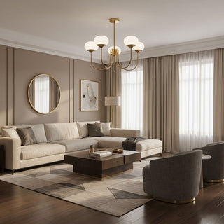 Vnitřní Moderní Závěsné Svítidlo | Dekorativní Design se Zaoblenými Stínidly