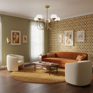 Vnitřní Moderní Závěsné Svítidlo | Dekorativní Design se Zaoblenými Stínidly