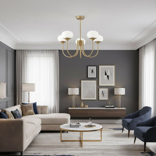 Vnitřní Moderní Závěsné Svítidlo | Dekorativní Design se Zaoblenými Stínidly
