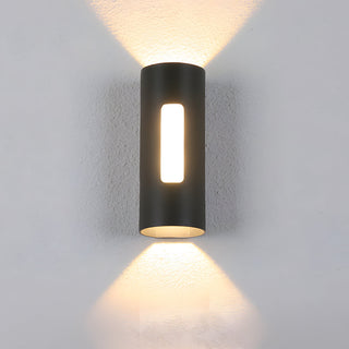 Venkovní Nástěnné Svítidlo | Černá Moderní Kulatý LED Design