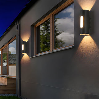 Venkovní Nástěnné Svítidlo | Černá Moderní Kulatý LED Design