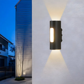 Venkovní Nástěnné Svítidlo | Černá Moderní Kulatý LED Design