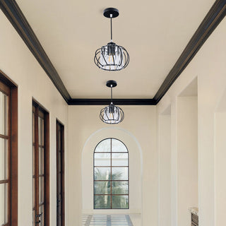 Vnitřní LED Závěsná Lampa | Chodba Černá Návrh