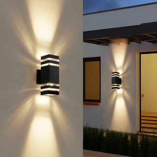 Venkovní Moderní LED Nástěnné Svítidlo | Černá Dekorativní Světlo Nahoru a Dolů