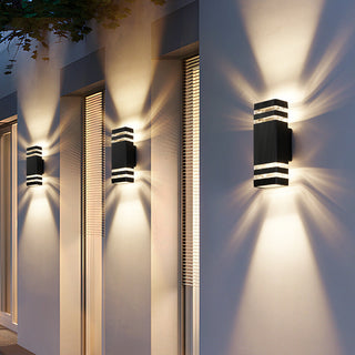Venkovní Moderní LED Nástěnné Svítidlo | Černá Dekorativní Světlo Nahoru a Dolů
