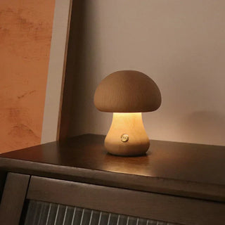 Vnitřní LED Stolní Lampa | Dekorativní Houbový Design