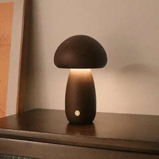 Vnitřní LED Stolní Lampa | Dekorativní Houbový Design