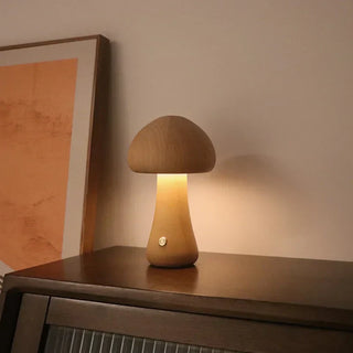 Vnitřní LED Stolní Lampa | Dekorativní Houbový Design