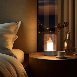 Vnitřní moderní stolní lampa | Design svíčky