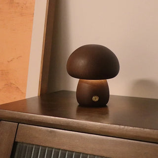Vnitřní LED Stolní Lampa | Dekorativní Houbový Design