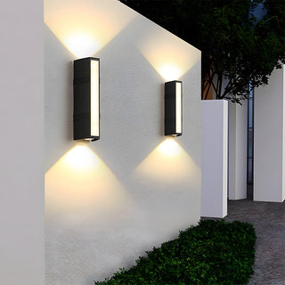 Venkovní Nástěnné Svítidlo | LED Up & Down Černá Lampa