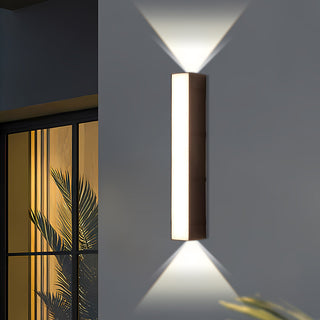 Venkovní Nástěnné Svítidlo | LED Up & Down Černá Lampa