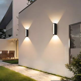 Venkovní Nástěnné Svítidlo | LED Up & Down Černá Lampa