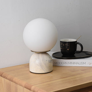 Vnitřní Moderní Stolní Lampa | Dekorativní Mramorový Koule Design