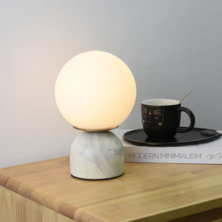 Vnitřní Moderní Stolní Lampa | Dekorativní Mramorový Koule Design