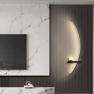 Vnitřní Moderní Nástěnné Svítidlo | Zakřivený LED Design