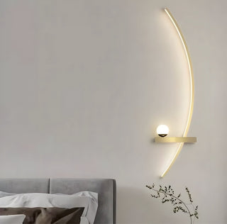 Vnitřní Moderní Nástěnné Svítidlo | Zakřivený LED Design