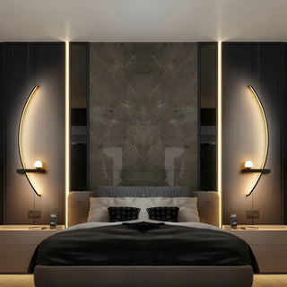 Vnitřní Moderní Nástěnné Svítidlo | Zakřivený LED Design