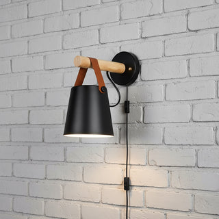 Vnitřní Nástěnná Lampa | Nordický Dřevěný LED Návrh