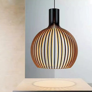 Vnitřní Závěsné Svítidlo | Dřevěný Ptačí Klec Design