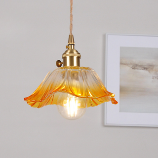 Vnitřní dekorativní závěsná lampa | Květinový design E27