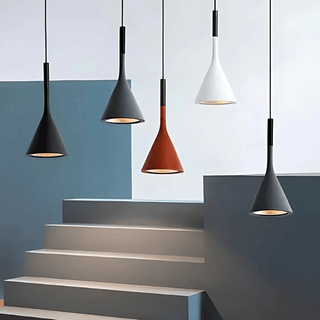 Vnitřní Moderní Závěsné Svítidlo | Kovový Kuželový Minimalistický LED Návrh