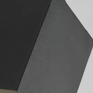 Venkovní Nástěnné Svítidlo | Čtvercové Světlo Nahoru a Dolů Černá Design