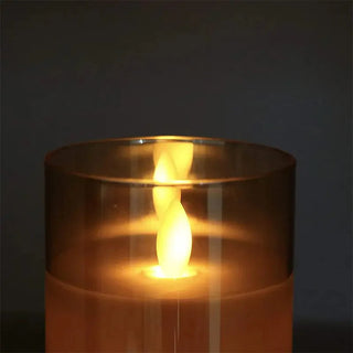 Vnitřní LED Bezplamenné Svíčky | Dekorační Šedá