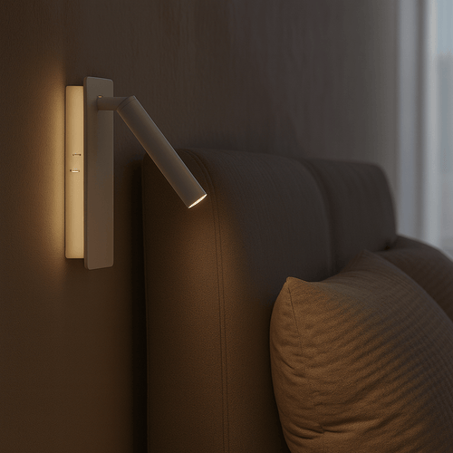 Lampa ścienna z obrotowym ramieniem | idealna do czytania w sypialni
