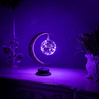 Vnitřní dekorativní stolní lampa | LED Měsíční koule