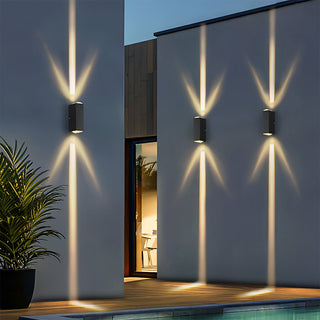 Venkovní Nástěnné Svítidlo | LED Světlo Nahoru a Dolů Černá Design