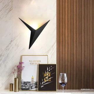 Vnitřní moderní LED nástěnné světlo | Minimalistický trojúhelníkový design