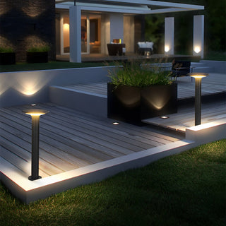 Venkovní Cestní Světlo | Solární Černá LED Zahradní Lampa