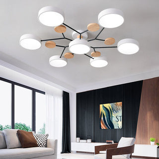 Moderní LED Lustr Do Obývacího Pokoje | Vícebodové Stropní Svítidlo