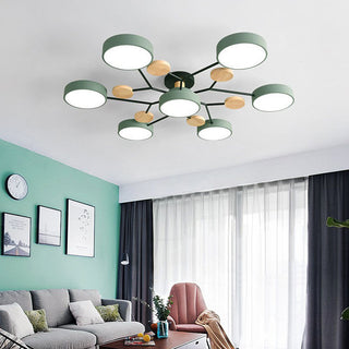 Moderní LED Lustr Do Obývacího Pokoje | Vícebodové Stropní Svítidlo