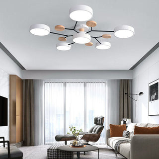 Moderní LED Lustr Do Obývacího Pokoje | Vícebodové Stropní Svítidlo
