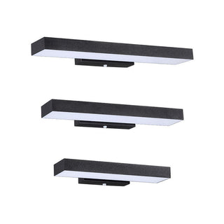 Zewnętrzna nowoczesna lampa ścienna | Czarny LED czujnik design