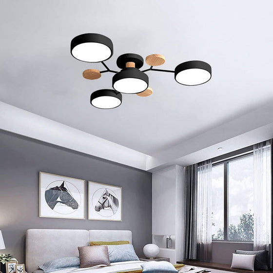 Ceiling light for living room, multi-light chandelier style, LED