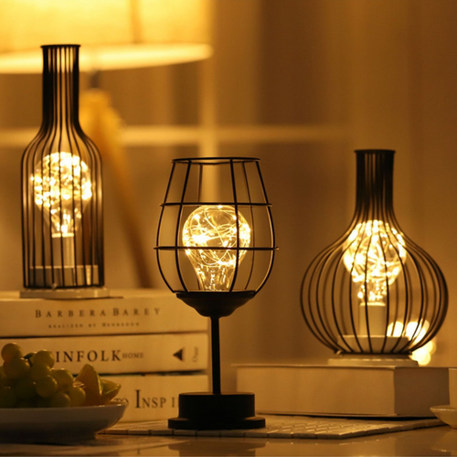 Battery table lamp, cordless LED, modern decorative