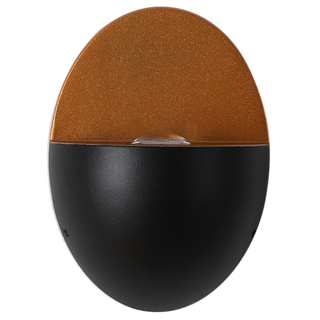 Zewnętrzna nowoczesna lampa ścienna | Owalny kształt LED