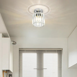 Krystalové Černé Stropní Svítidlo | Moderní Lampa E27