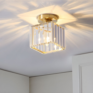 Krystalové Černé Stropní Svítidlo | Moderní Lampa E27