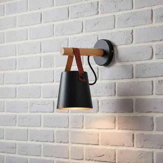 Vnitřní Nástěnná Lampa | Nordický Dřevěný LED Návrh