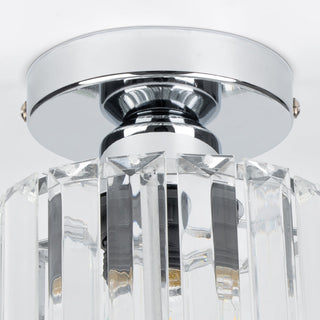 Krystalové Černé Stropní Svítidlo | Moderní Lampa E27