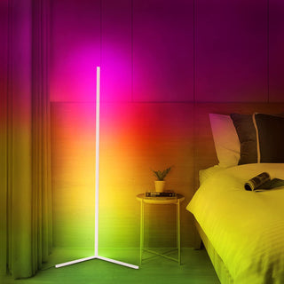 Vnitřní moderní stojací lampa | LED rohové osvětlení